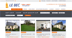 Desktop Screenshot of lebec-vannes.com
